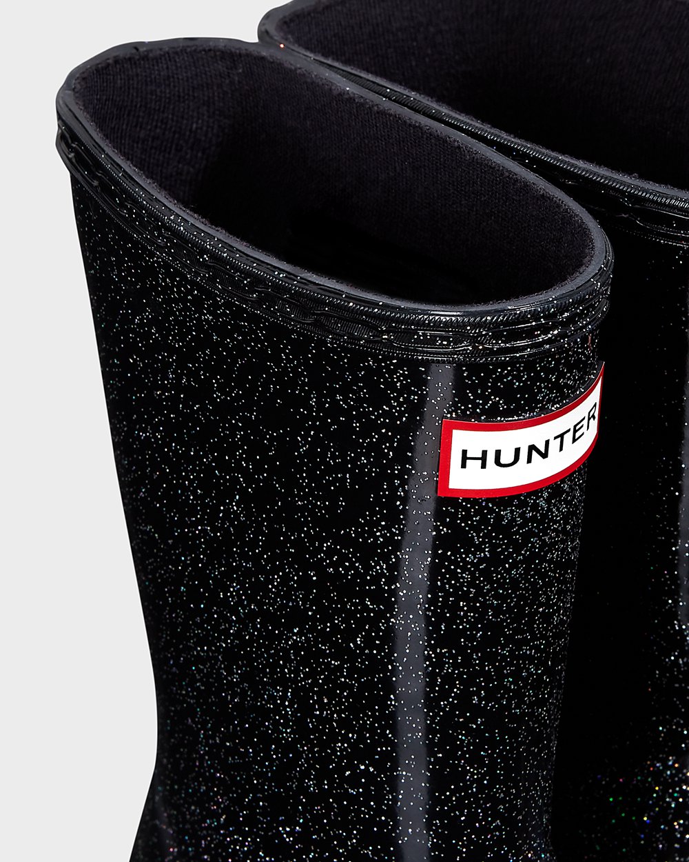 Botas de Lluvia Hunter Niños - Original First Classic Starcloud - Negros Multicolor - WPYQNHT-91